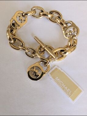 NWT Michael Kors Gold Chain Link Bracelet